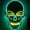 Dual Light-Ice Blue, variant on Halloween Mask LED Light Up Scary Skull Mask Costume Cosplay EL Wire Halloween Party