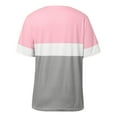 thumbnail image 4 of WILLBEST Compression Shirt Women’S T Shirts Color Block Short Sleeve Tops Casual Summer Tees, 4 of 4