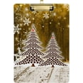 thumbnail image 2 of FMSHPON Christmas Gold Christmas Tree Coffee Bean Clipboard Hardboard Wood Nursing Clip Board and Pull for Standard A4 Letter 13x9 inches, 2 of 5