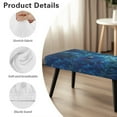 thumbnail image 6 of Whosucclay Blue Hibiscus Flower Print Dining Bench Slipcovers Removable Benches Protector Breathable Bench Covers Wear Resistant Spandex Slipcover for Dining Room, Hotel, Party, 6 of 7