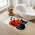 thumbnail image 2 of Evergrace Halloween Cat Bath Rug White 17"x24", 2 of 5