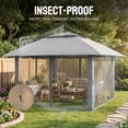 thumbnail image 5 of CROWN SHADES 13x13 Pop Up Gazebo Canopy Tent Gazebos Outdoor Gazebo for Backyard & Patio Gray, 5 of 9