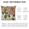 thumbnail image 5 of Pink Flower Decorative Throw Pillow Covers , Floral Spring Summer Cushion Case Decor, Bloom with Home Decoration for Sofa Couch, 5 of 5