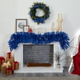 thumbnail image 5 of Nearly Natural 6' Blue Artificial Christmas Garland with 50 Warm White Lights, 5 of 7