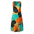 thumbnail image 5 of HOMBOM Womens Sundresses Dresses with Pockets Sleeveless Long Vacation Summer Tropical Floral Boho Casual Tank Dress for Ladies Beach, 5 of 5