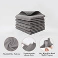 thumbnail image 5 of All-Purpose Kitchen Cleaning Cloths | Reusable & Absorbent Dish Wipes | 30x30cm Microfiber Cleaning Rags | Removes Grease & Stains | Machines Washable | Gray/Beige, 5 of 5