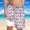 Blue 2, variant on Boys 2-in-1 Swim Trunks Drawstring Quick Dry Hwaiian Printed Beach Board Shorts with Built-in Liner Bathing Outfits