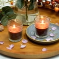 thumbnail image 4 of Chandelle Zest, Bougies Votives 12 Pcs, Verre Rond Brun, 4 of 6