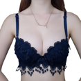 thumbnail image 3 of Women Push Up Bra Set Girl Floral Lace Underwear Set Underwire Brassiere Outfit, 3 of 6
