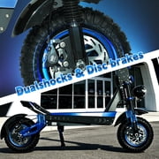 GLIDEZONE Off-Road Electric Scooter for Adults with 6000W Dual Motor, 40MPH Max Speed, 52 Miles Long Range, 12 All Terrain E-Scooter