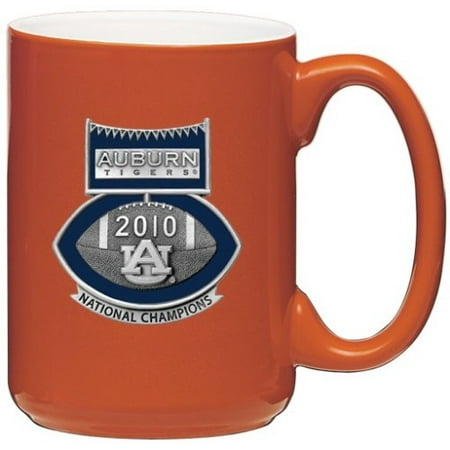 - Auburn Tigers 2010 BCS National Champions Football Logo Orange Coffee Mug Set