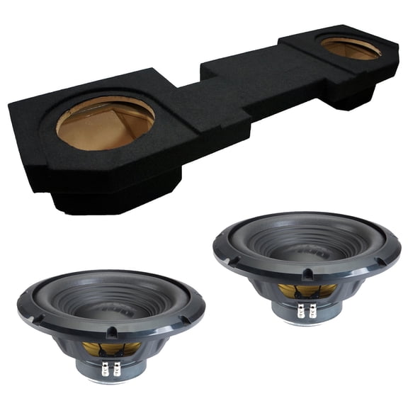 Alpine fits 02-18 Dodge Ram Quad Crew Cab Truck Sealed Dual 12" W12S4 Loaded Subwoofer Sub Box Enclosure 500W RMS 4 Ohm