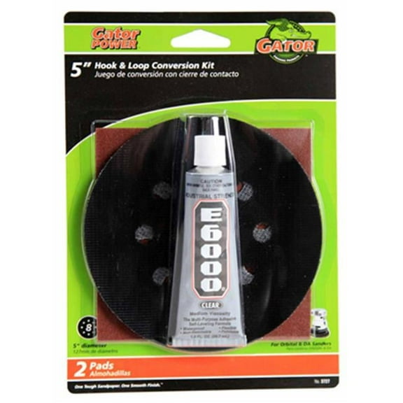 Ali Industries 3727 5 in. Gator 8 Hole Sanding Disc Hook & Loop Conversion Kit