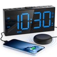 thumbnail image 1 of Despertador Mesqool Loud con agitador de cama y puerto USB, 1 of 7