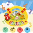 thumbnail image 5 of Juguete de piano con teclado musical para bebés, múltiples modos de música que mejoran la coordinación visual del piano para niños, educación en color, teclado de mano de plástico, 5 of 5