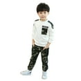 thumbnail image 3 of 2Pcs Kids Toddler Boys Sweatsuit Outfit Spring Fall Camouflage Suit Style Boy Sports Outfit, 3 of 8