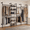Black, variant on Wall Mount Industrial Pipe Closet System, Expandable Clothing Rack with Adjustable Shelves for Wardrobe Corner Storage, Black