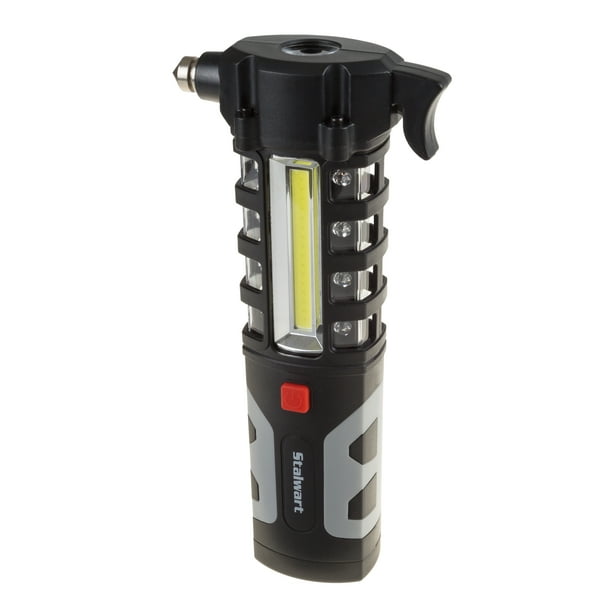 Multifunctional LED Flashlight And Emergency Auto Escape Tool Work