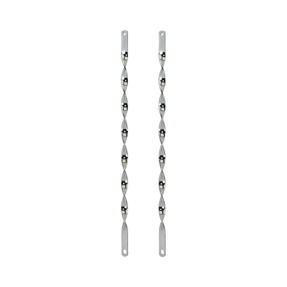 Bike 29 Flat Twisted Spring Fork Bars Chrome.