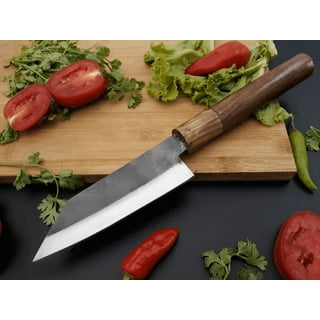 WJSXC Kitchen Gadgets,Sharp Feather Knife Hand Forged Knife High Carbon  Steel Butcher Knife Boning Knife For Meat Cutting Japanese Chef Knives  Cooking Knife With Sheath For Kitchen white 