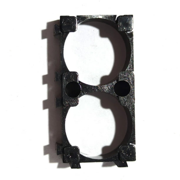Methold Soporte de recargable Células de de iones de litio Marco combinado Soporte de soporte de plástico ABS Baterías de general 18650mAh 2 enlaces