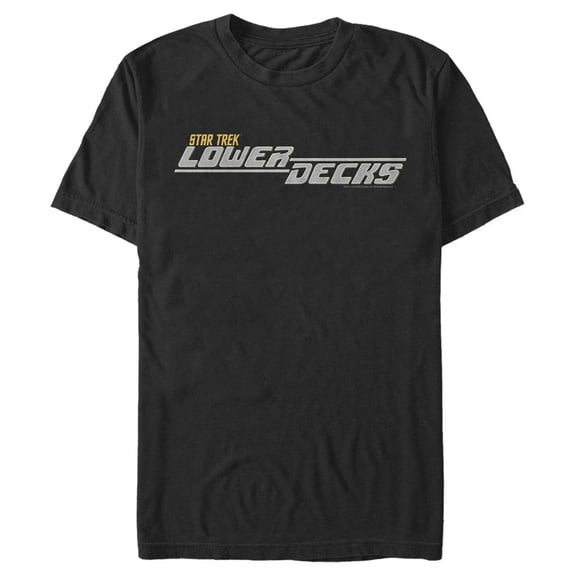 Men's Star Trek: Lower Decks Animated Series Logo  Graphic Tee Black Medium