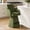 Green, variant on Spruce & Spring 26" Counter Height Swivel Bar Stools with Arms, Upholstered Chenille Seat & Back for Kitchen Island & Home Bar, Green Fabric