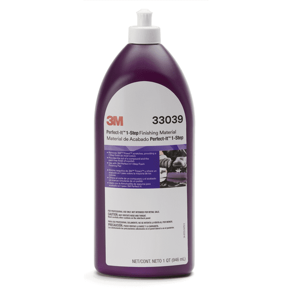 3M Perfect-It 1-Step Finishing Material, 33039, 1 qt (32 fl oz)