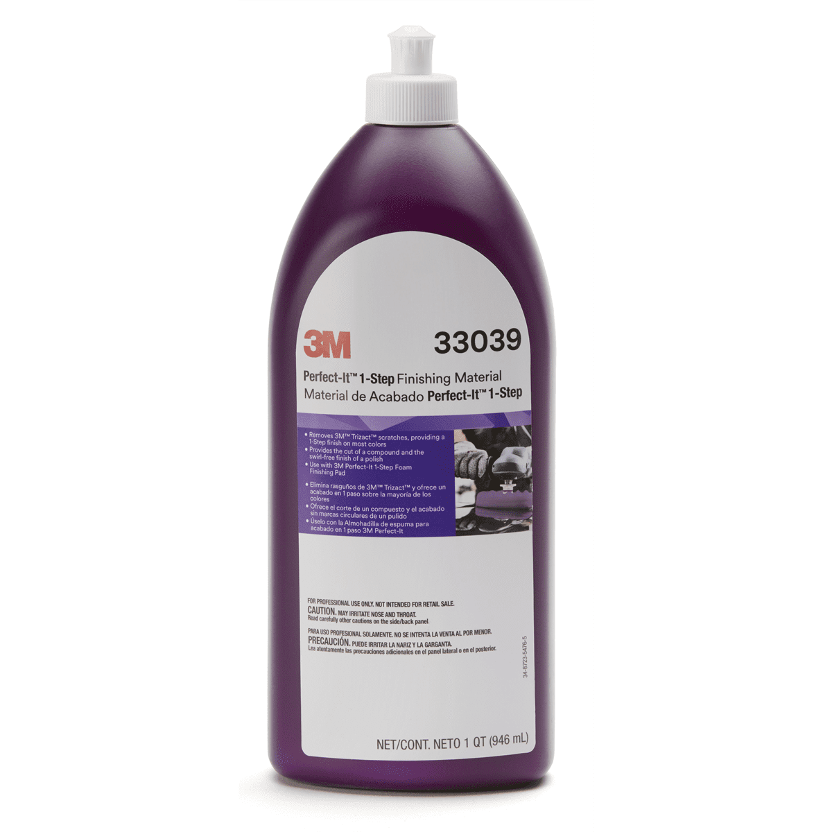 3M Perfect-It 1-Step Finishing Material, 33039, 1 qt (32 fl oz)