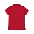 thumbnail image 3 of French Toast Women's Stretch Pique Polo Color: red Size: m, 3 of 3