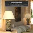 thumbnail image 5 of Oriental Furniture 25" Glazed Bamboo Blossom Vase Lamp, 5 of 6