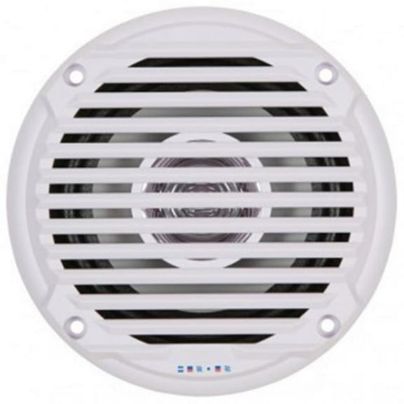 5.25 ft. Dual Cone Marine Speaker - White