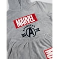 thumbnail image 4 of Marvel Mens Grey Long Sleeve Long Leg Pyjama Set, 4 of 7