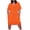 Orange, variant on Qiopertar Plus Size Casual Dress for Women V-Neck Short Sleeve Knee Length Sundresses with Pockets Solid Color Loose Fit Summer Vacation, Light Blue L