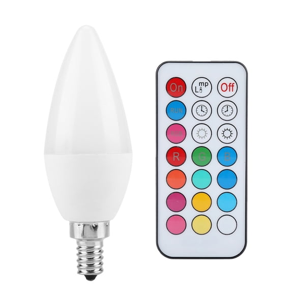 Bombilla de vela LED Ecomeon Multicolor para lámparas