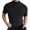 Black, variant on INCERUN Men Short Sleeve Shirts High Collar Tops Body Fit Casual Wear Bottoming Tshirts