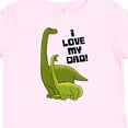 thumbnail image 4 of Inktastic I Love My Dad with Baby and Daddy Brontosauruses Boys or Girls Baby T-Shirt, 4 of 5