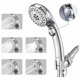 thumbnail image 5 of Cabezal de ducha con múltiples configuraciones para mejorar el baño, alta presión y ahorro de agua, función de pausa, acabado cromado e instalación sin herramientas, 5 of 5