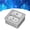 Silver Gray, variant on NFTIGB Multifunctional Embedded Floor Power Socket, Flame Retardant Waterproof Recessed Outlet, 250V 16A Dual Receptacles with Dual 5V 2.1A USB Ports, Dark Gray Finish, 5.51 inches / 14 cm