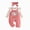 Z161-Pink, variant on Cdudpw Girls Romper Baby Girl Clothes Winter Outfit Long Sleeve Romper Newborn Fall Suspender Pant Set with Headband(Z161-Pink)
