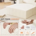 thumbnail image 5 of Homall Oversized Boneless Sofa Chair Deep Seat Sleeper Sofa Chaise Lounge Chair Indoor for living room,White, 5 of 8