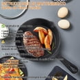 thumbnail image 2 of Juego de 5 Sartenes de Hierro Fundido Antiadherentes con Espátula de Regalo - Ideal para Cocina Parrilla, Barbacoa y Uso al Aire Libre - Set de Sartenes de Hierro de Alta Calidad para Cocinar (5), 2 of 8