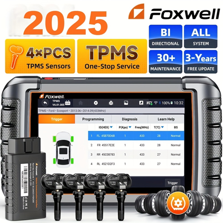 [Second Hand] FOXWELL NT809TS Bi-directional OBD2 Scanner All System Car Diagnostic Tool TPMS