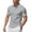 Gray, variant on lmcalzta T-Shirts for Men Short Sleeve Loose Casual Tshirts Summer Solid Color Basic Tees