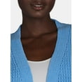 thumbnail image 5 of Time and Tru Women's Chenille Cardigan Sweater, Midweight, Sizes XS-XXXL, 5 of 5