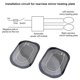 thumbnail image 4 of DC 12V Car Side Wing Mirror Heating Pad Rearview Mirror Mist Demister, 4 of 5