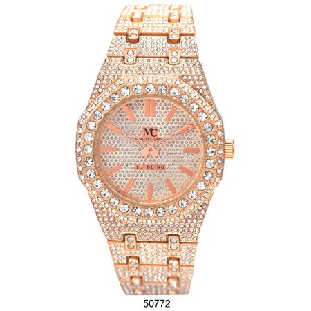 Rose Gold 5077-metal-band-watch