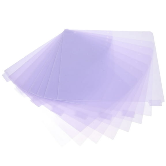 unbranded 8 Pcs Lightweight Binder Dividers with Pocket Binder Pocket Dividers File Storage Pockets Portable Budget Inserts Multi-use Budget Pockets (A4)