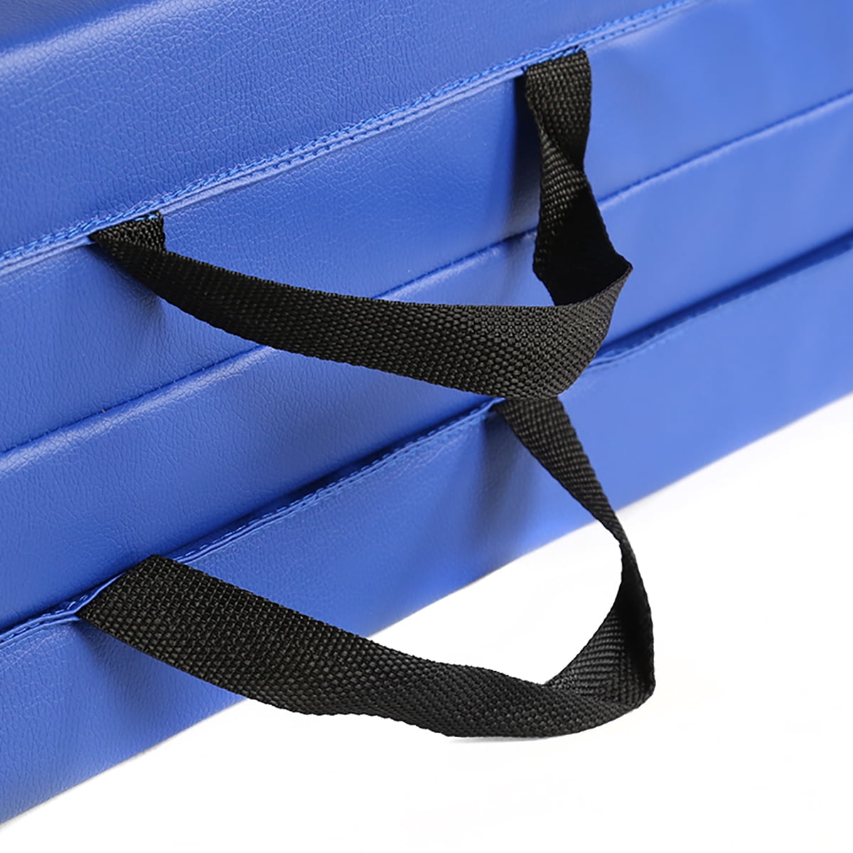 Geniqua Gymnastics Mat Folding Fitness Yoga Stretching Workout Tumble Mat Blue