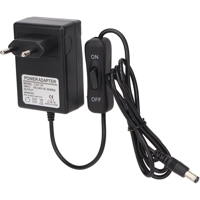 HUGFEGWE Power Supply Adapter, 7.5V 2.5A Replacement Socket Power Adapter Power Supply for 10cm Needle Foam Cutter Protection Function Plastic DC Power Supply Adapter with Switch 100 to CA919-108131